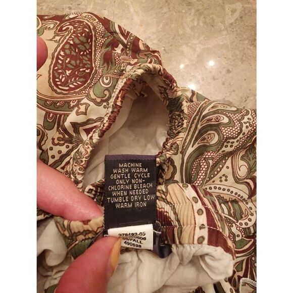 Banana Republic side tie paisley print tiered skirt size small - Picture 6 of 9